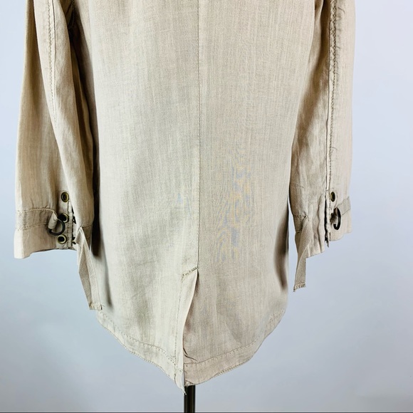 Anthropologie Marrakech Linen One Button Blazer M - Picture 8 of 10